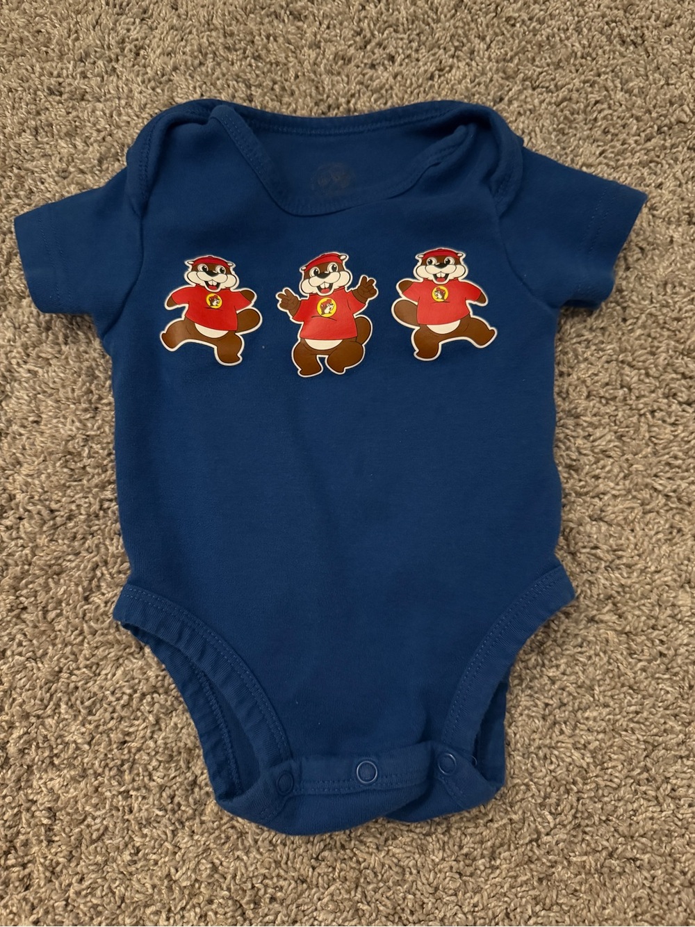 Gently used 6m buc-ees onesie